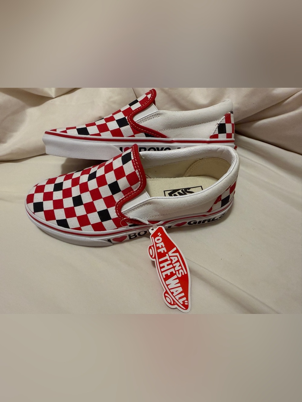 Red Checkered Vans